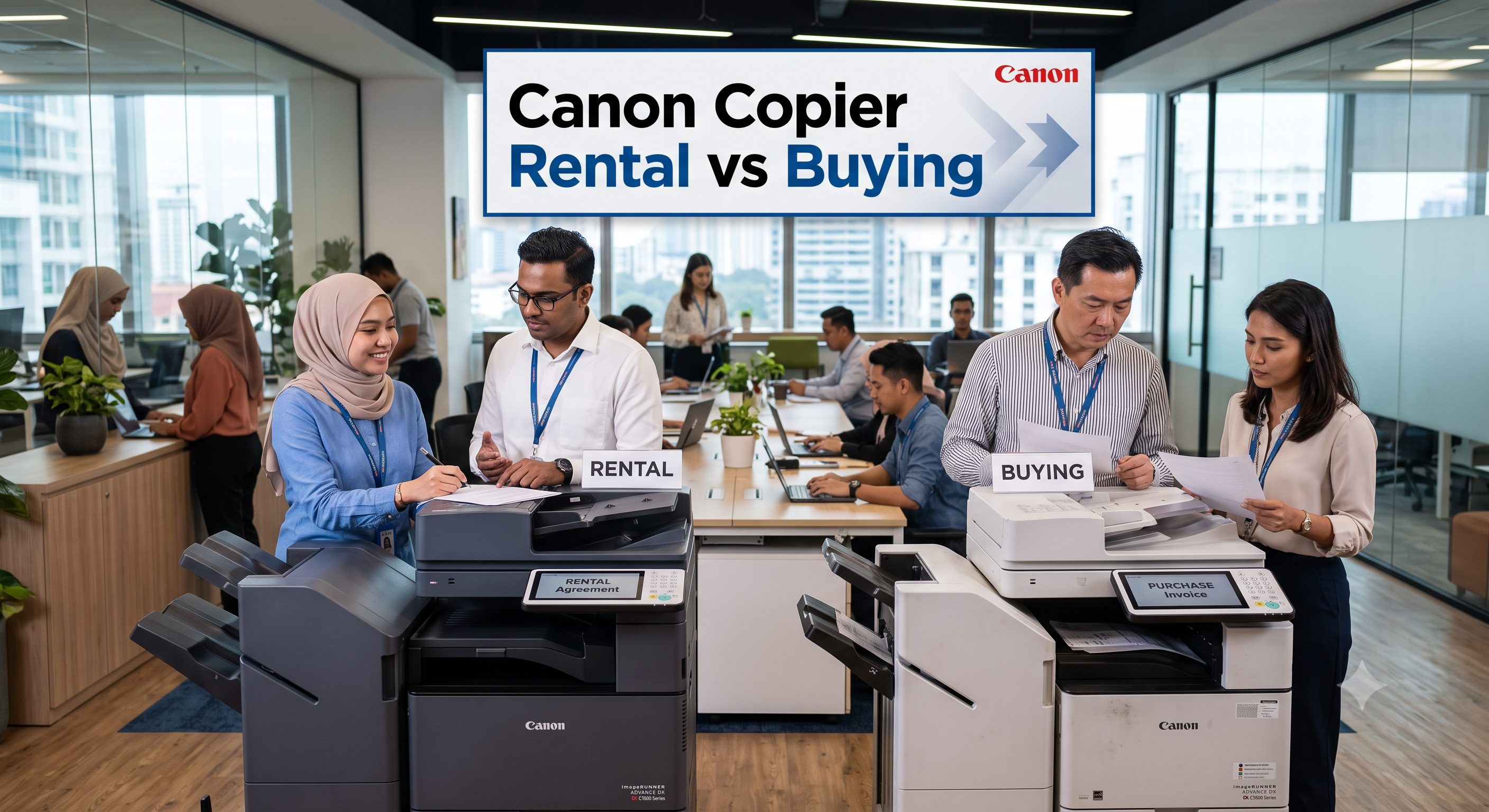 canon copier rental vs buying