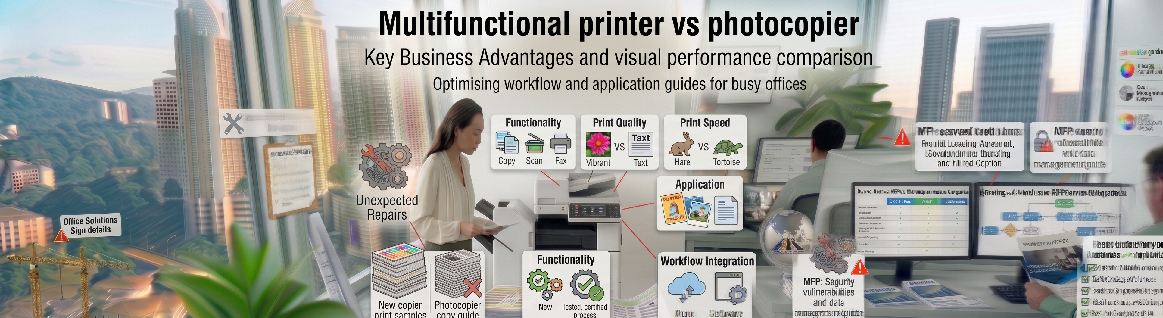 Multifunctional printer vs photocopier