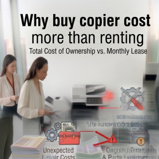 Why buy copier cost more than renting